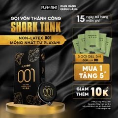 Bao Cao Su PlayAh! Non-Latex Siêu Mỏng 0.01 - Hộp 3 Cái