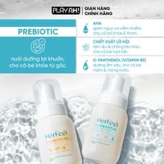 Bọt Dung Dịch Vệ Sinh Nữ PlayAh! Her Feel Prebiotic - Dòng Sensitive Dưỡng Ẩm Chuyên Sâu / Rose Sạch Thơm Toàn Diện 150ml
