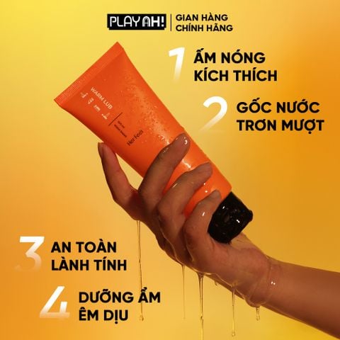 Gel Bôi Trơn Gốc Nước PlayAh! Her Feel Warm Lub Dạng Ấm Nóng 100ml