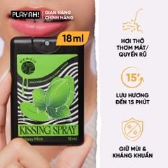 Xịt Thơm Miệng PlayAh! Kissing Spray - Hương Ectasy Mint Sảng Khoái / Passion Martini Quyến Rũ 18ml