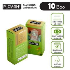 Bao cao su PlayAh Siêu Mỏng Super Invisible - Hộp 10 Cái