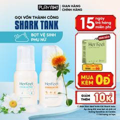 Bọt Dung Dịch Vệ Sinh Nữ PlayAh! Her Feel Prebiotic - Dòng Sensitive Dưỡng Ẩm Chuyên Sâu / Rose Sạch Thơm Toàn Diện 150ml