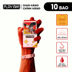 Bao cao su size to PlayAh! Siêu Mỏng 55mm Giant Invisible - Hộp 10 Cái