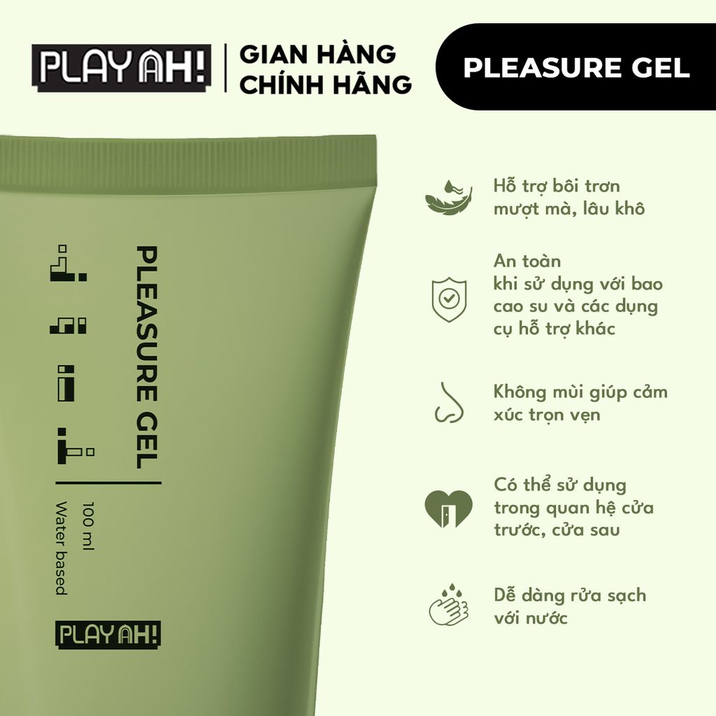 Gel Bôi Trơn PlayAh Gốc Nước Pleasure Gel 100ml