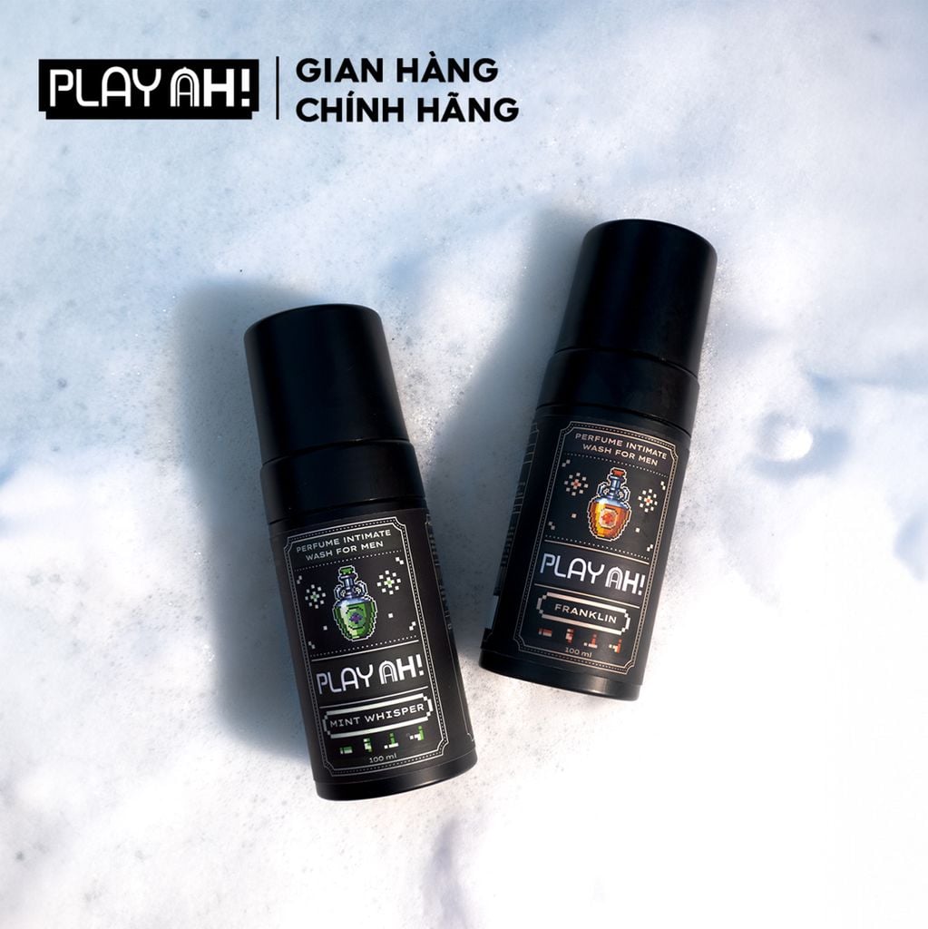 Dung Dịch Vệ Sinh Nam PlayAh hương nước hoa Mint Whisper tạo bọt 100ml