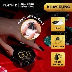 Bao Cao Su PlayAh! Non-Latex Siêu Mỏng 0.01 - Hộp 3 Cái