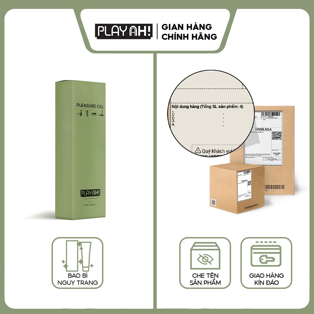Gel Bôi Trơn PlayAh Gốc Nước Pleasure Gel 100ml