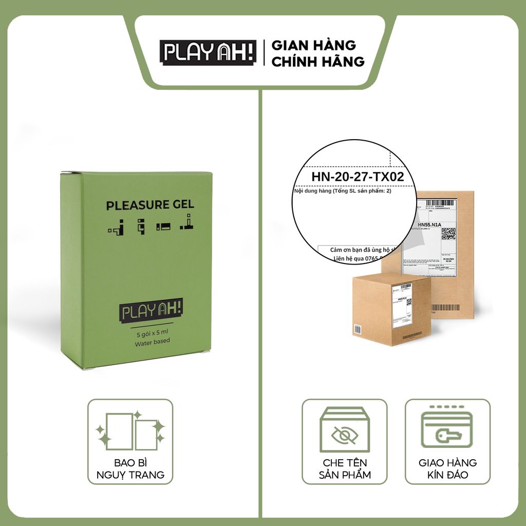 Gel Bôi Trơn PlayAh Gốc Nước Pleasure Gel 100ml