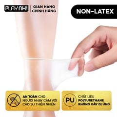 Bao Cao Su PlayAh! Non-Latex Siêu Mỏng 0.01 - Hộp 3 Cái