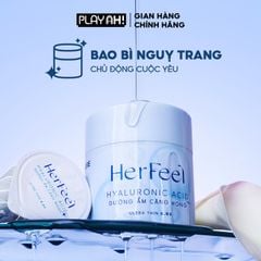 Bao cao su dưỡng ẩm Her Feel HA Hộp 3/10 Gấp đôi gel dưỡng ẩm cao cấp