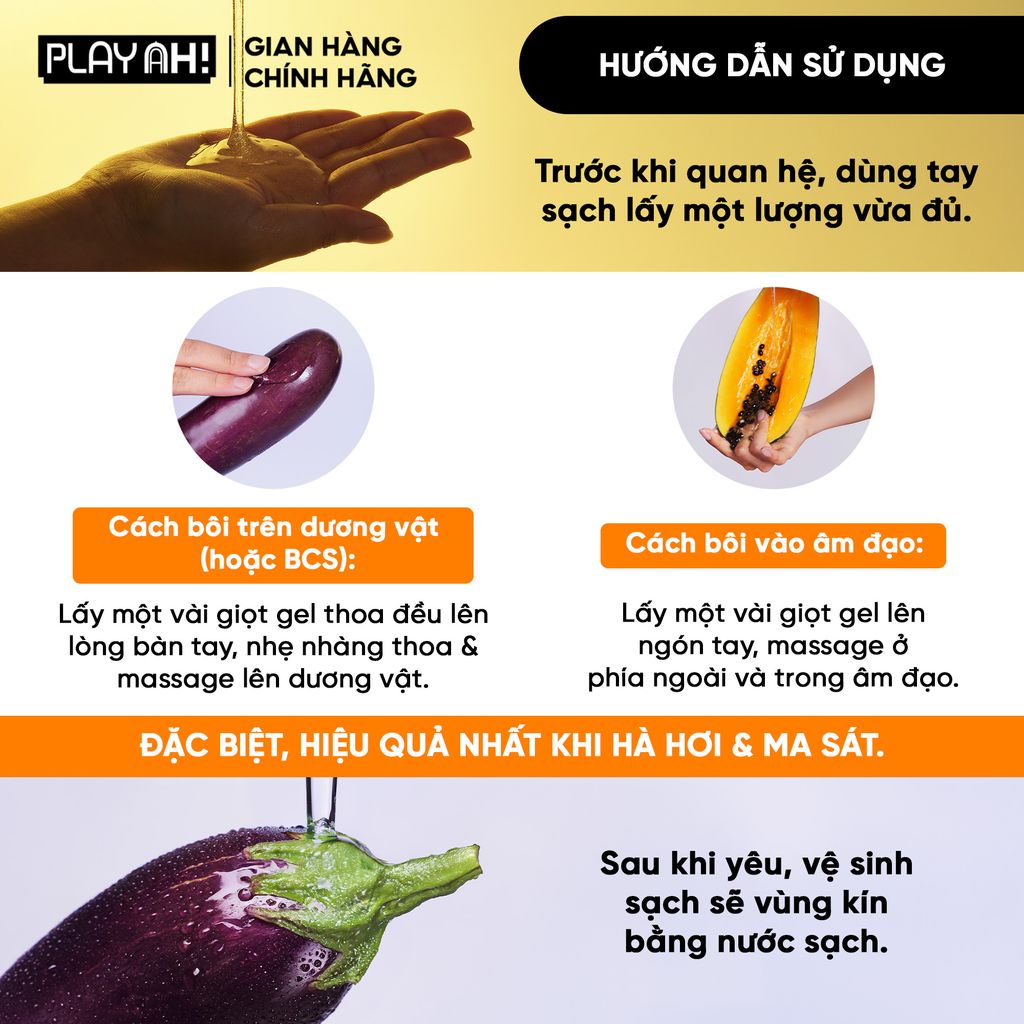 Gel Bôi Trơn Gốc Nước PlayAh! Her Feel Warm Lub Dạng Ấm Nóng 100ml
