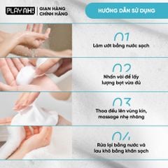 Bọt Dung Dịch Vệ Sinh Nữ PlayAh! Her Feel Prebiotic - Dòng Sensitive Dưỡng Ẩm Chuyên Sâu / Rose Sạch Thơm Toàn Diện 150ml