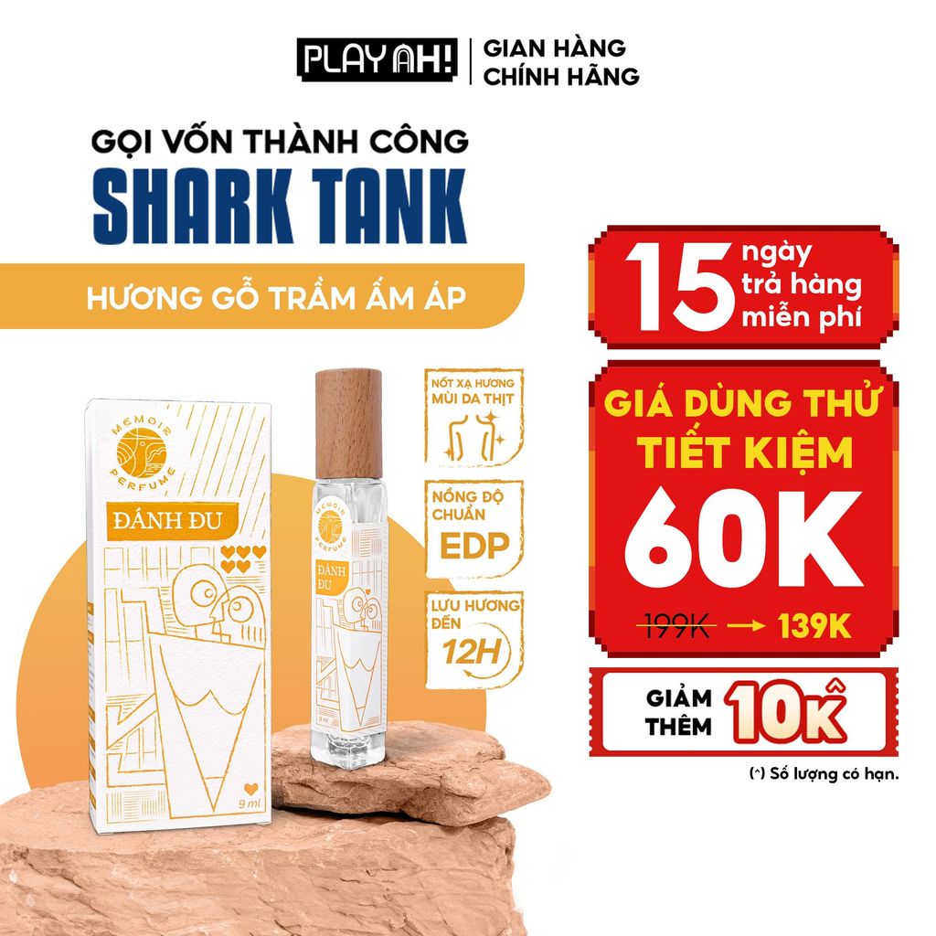 Nước Hoa PlayAh! Memoir Eau De Parfum - Hương Đánh Đu/Cửa Son 9ml