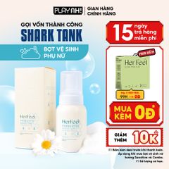 Bọt Dung Dịch Vệ Sinh Nữ PlayAh! Her Feel Prebiotic - Dòng Sensitive Dưỡng Ẩm Chuyên Sâu / Rose Sạch Thơm Toàn Diện 150ml