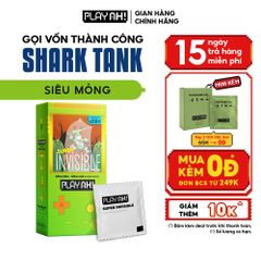 Bao cao su PlayAh Siêu Mỏng Super Invisible - Hộp 10 Cái