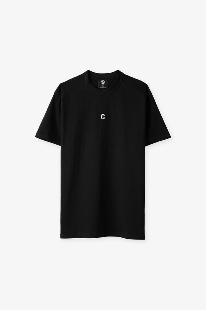  Áo thun cổ tròn thêu C form Regular 12ATN056 