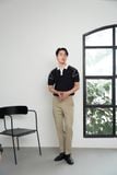  Áo Polo phối viền vai form Slimfit 14ATP074 