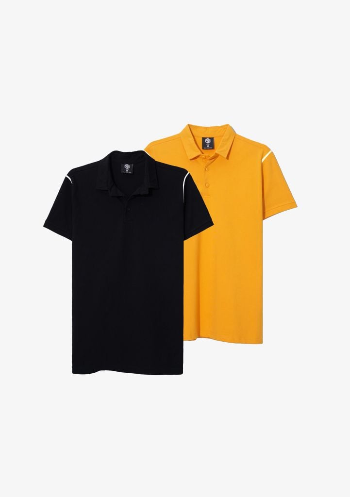  Áo Polo phối vai form Slimfit14ATP097 