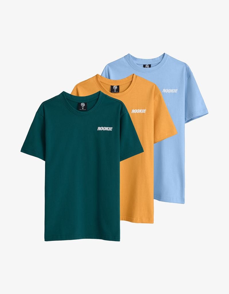  Áo thun cổ tròn phối in hình form Oversize 12ATN062 