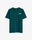  Áo thun cổ tròn phối in hình form Oversize 12ATN062 