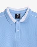 Áo thun Polo CVC cổ bo sọc form Slimfit 14ATP091 