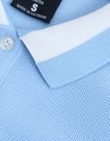  Áo thun Polo CVC cổ bo sọc form Slimfit 14ATP091 