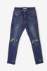 Quần Jeans xanh wash rách QDL118