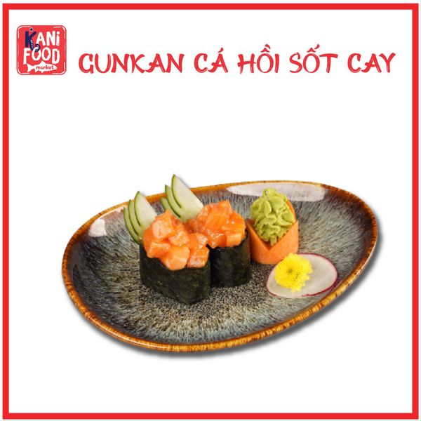 GUNKAN CÁ HỒI SỐT CAY