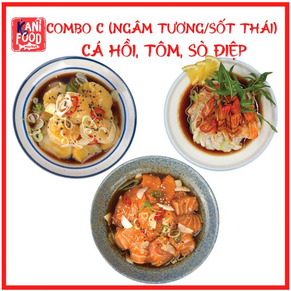 COMBO 05: CÁ HỒI, TÔM, SÒ ĐIỆP
