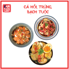 COMBO 02: CÁ HỒI, BẠCH TUỘC, TRỨNG