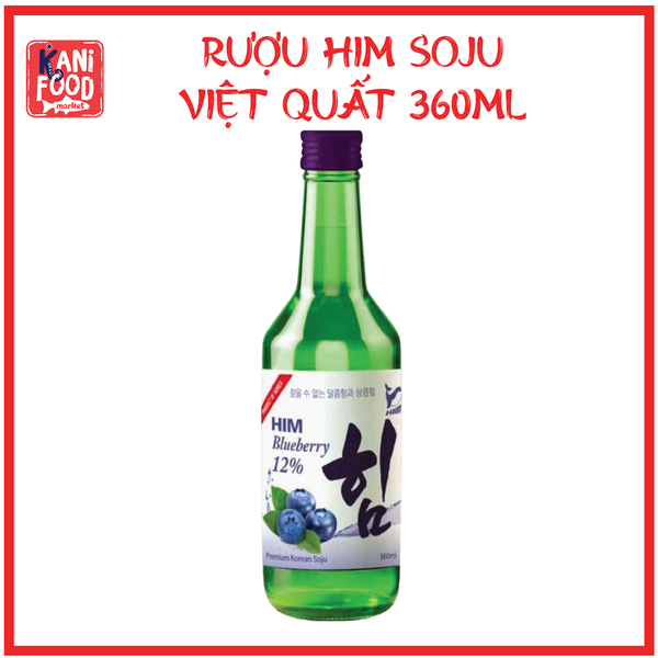 RƯỢU HIM SOJU VIỆT QUẤT 360ML
