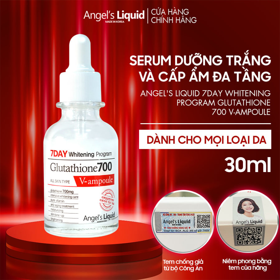 Serum Dưỡng Trắng Da, Cấp Ẩm Đa Tầng Angel's Liquid Glutathione 700mg –  hyphat.vn