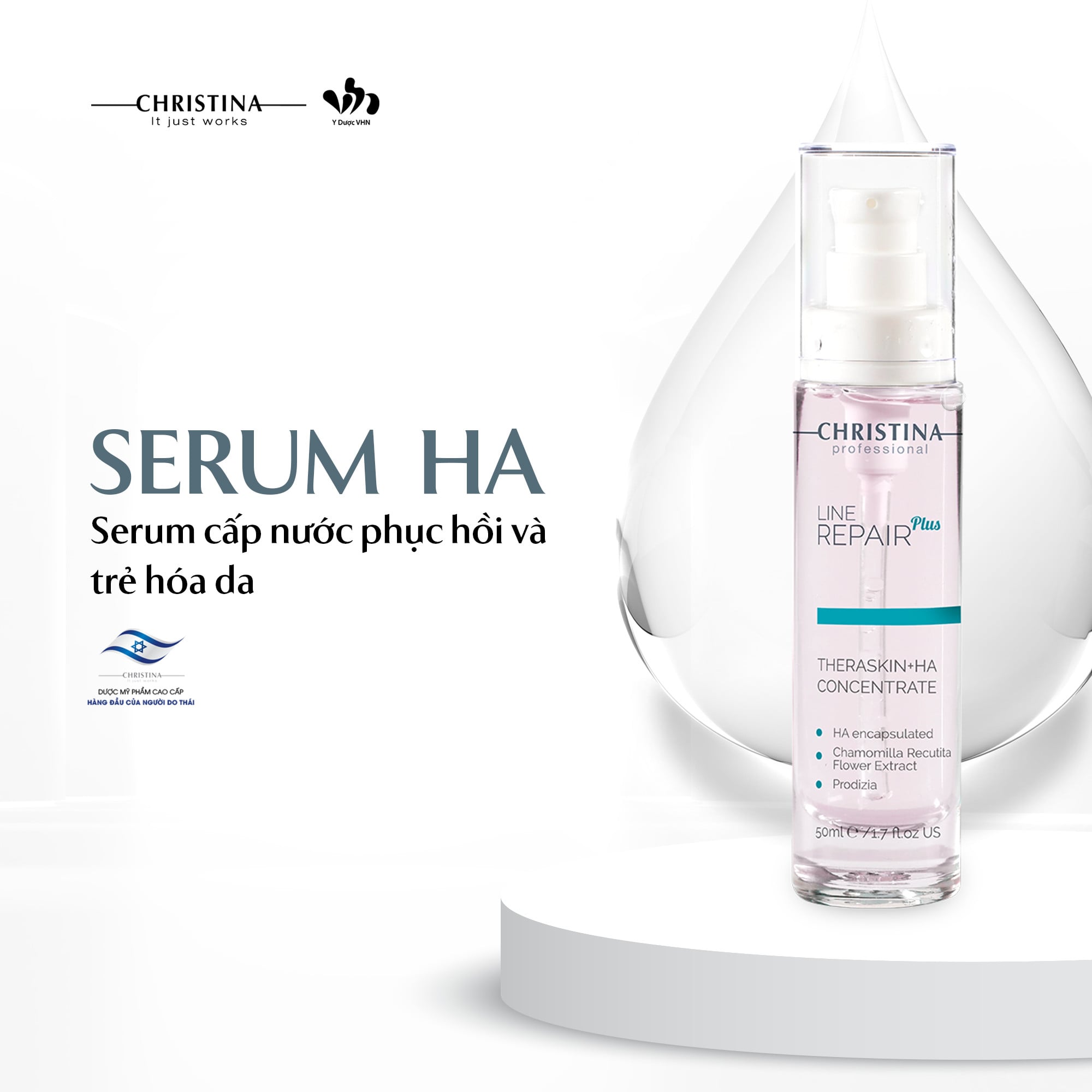 Serum Cấp Nước Trẻ Hóa Và Phục Hồi Da Christina Line Repair