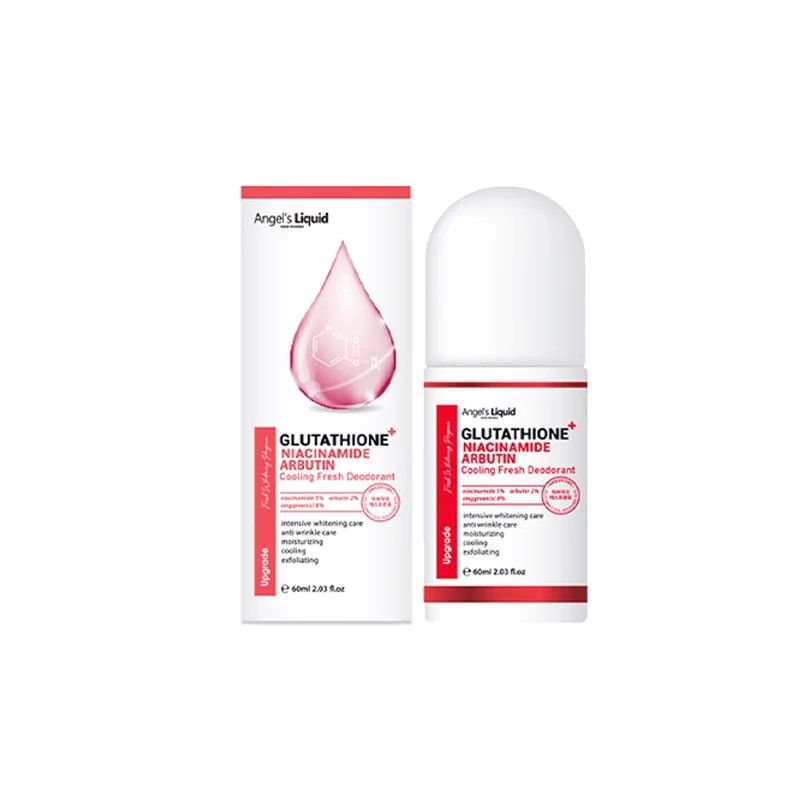 Lăn Khử Mùi Mờ Thâm, Dưỡng Trắng Vùng Da Dưới Cánh Tay Angel's Liquid Glutathione+ Niacinamide Arbutin Cooling Fresh Deodorant 60ml