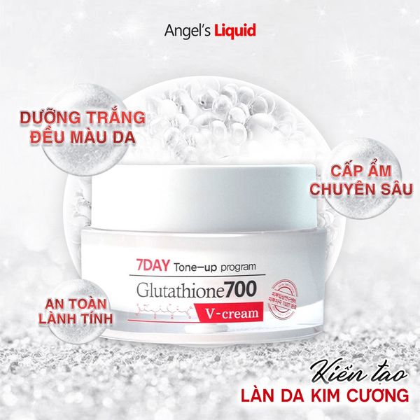 kem dưỡng trắng da glutathione dạng tuýp Cấp Ẩm Đa Tầng Angel's Liquid 7 Day Whitening Progr – pancakes30