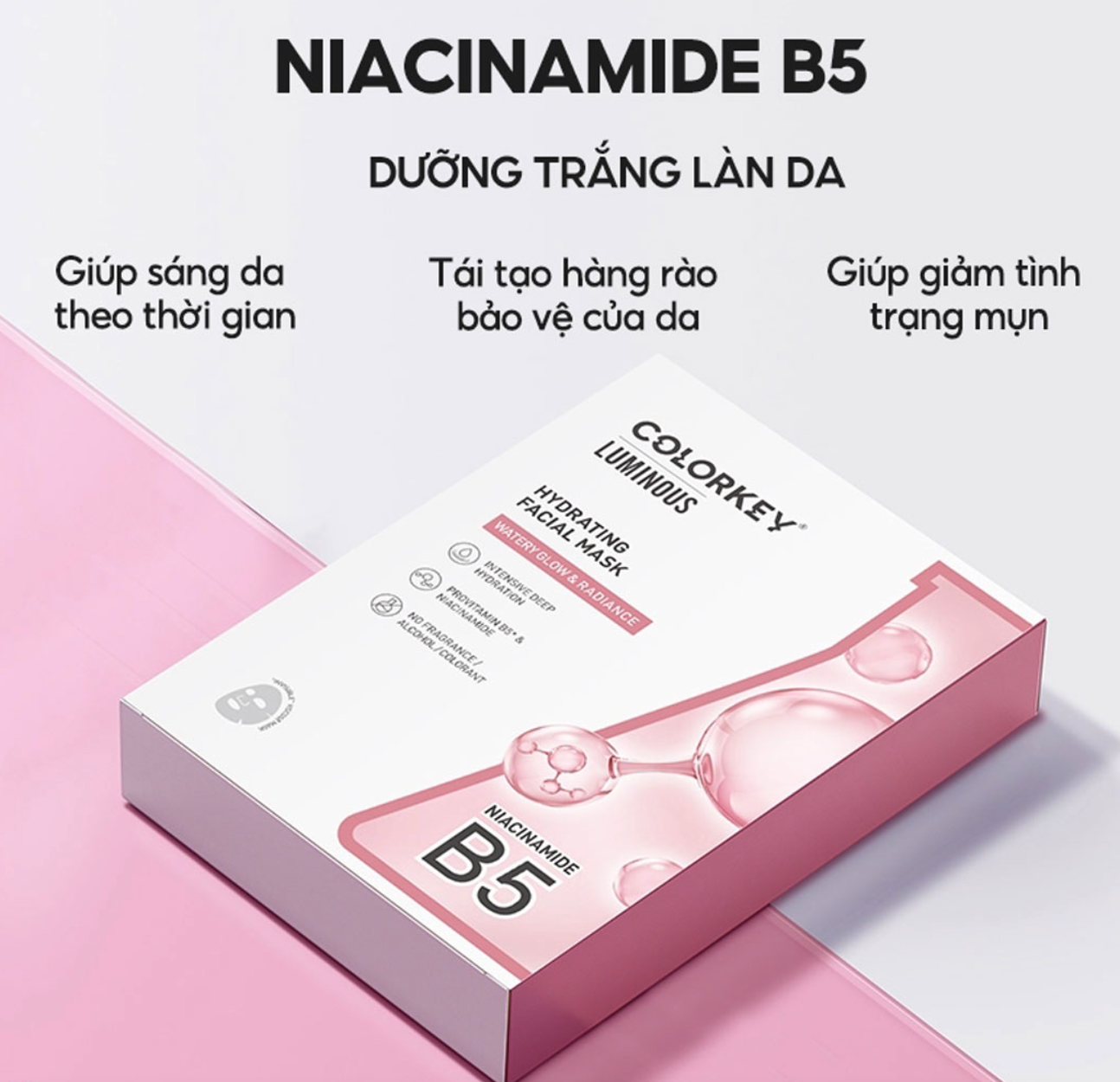 Mặt nạ dưỡng da Colorkey Luminous B5 Facial Mask hộp 10 miếng – hyphat.vn