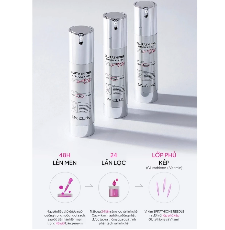 maxclinic glutathione ampoule shot 50ml Liposomal S-Acetyl and Reduced Glutathione 600 mg main image 0