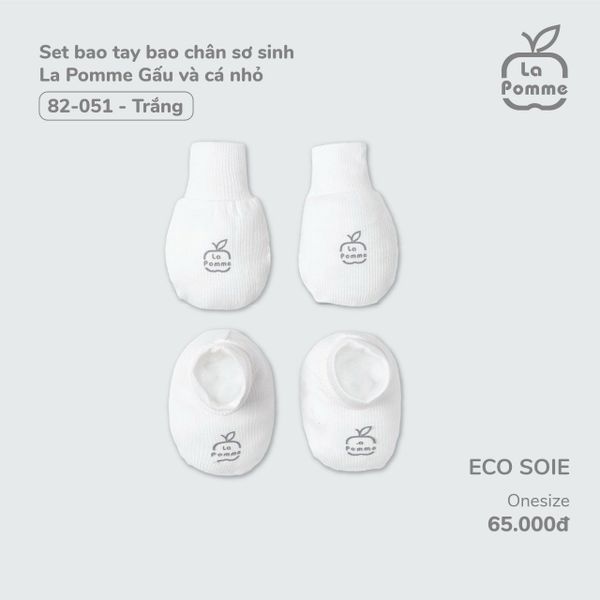  Set btbc sơ sinh Lapomme gấu và cá nhỏ 