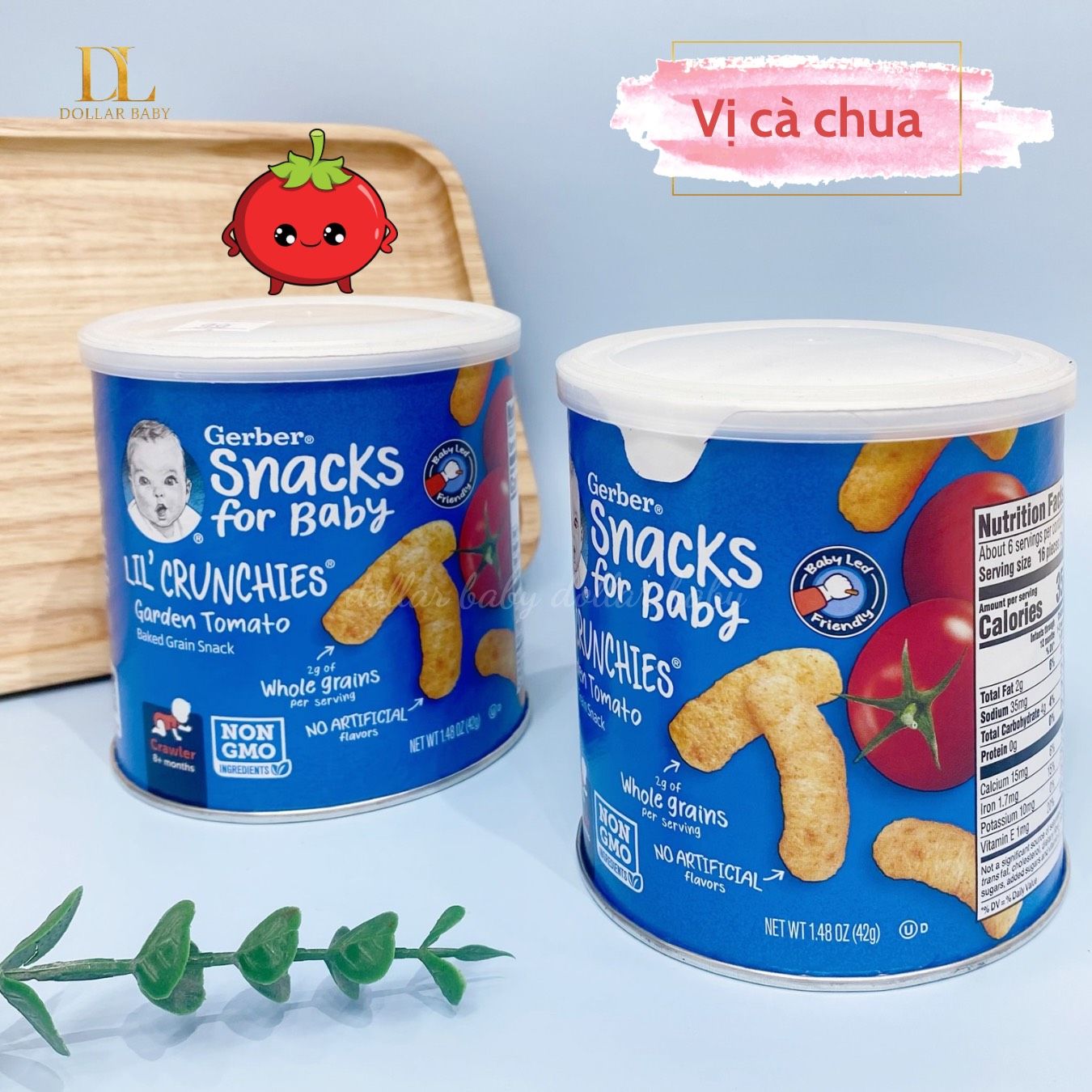  Bánh Ăn Dặm GERBER LIL CRUNCHIES ( 8M ) 