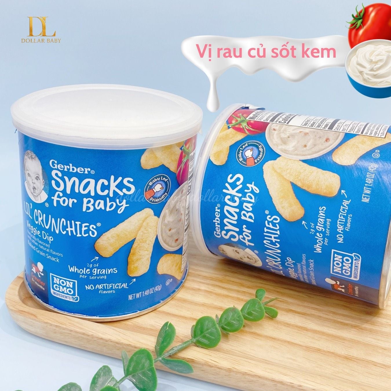  Bánh Ăn Dặm GERBER LIL CRUNCHIES ( 8M ) 