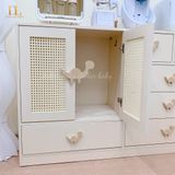  Tủ Gỗ Ngang Cánh Mây Khủng Long Ngăn Kéo Kết Hợp Treo Đồ 