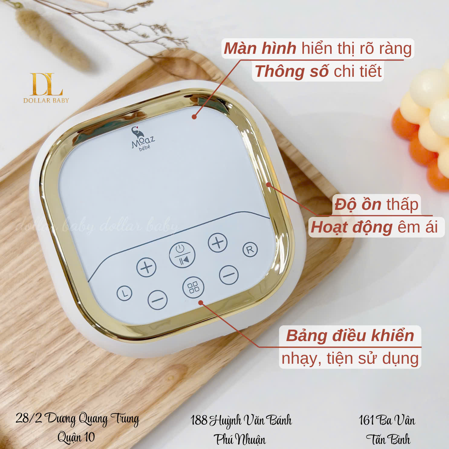  MOAZ BÉBÉ - Máy hút sữa điện đôi - MB090 