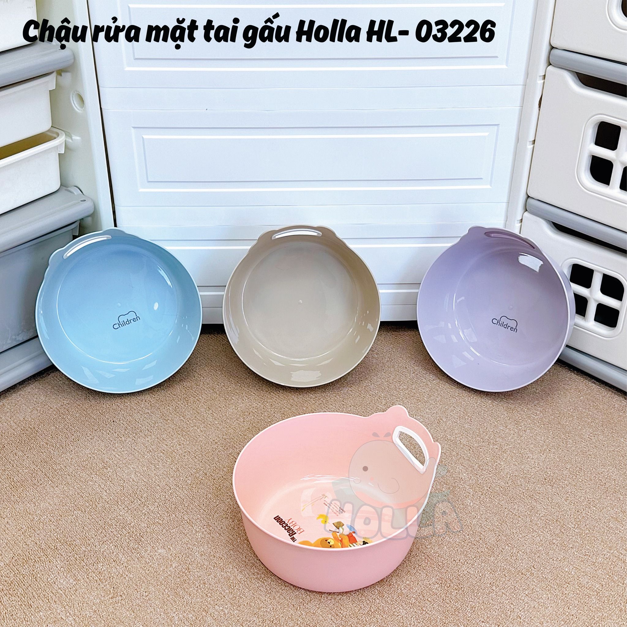  Chậu Rửa Mặt Tai Gấu Holla HL - 03226 