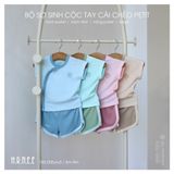  HRNEE - Bộ Sơ Sinh Cộc Tay Cài Chéo Petit 