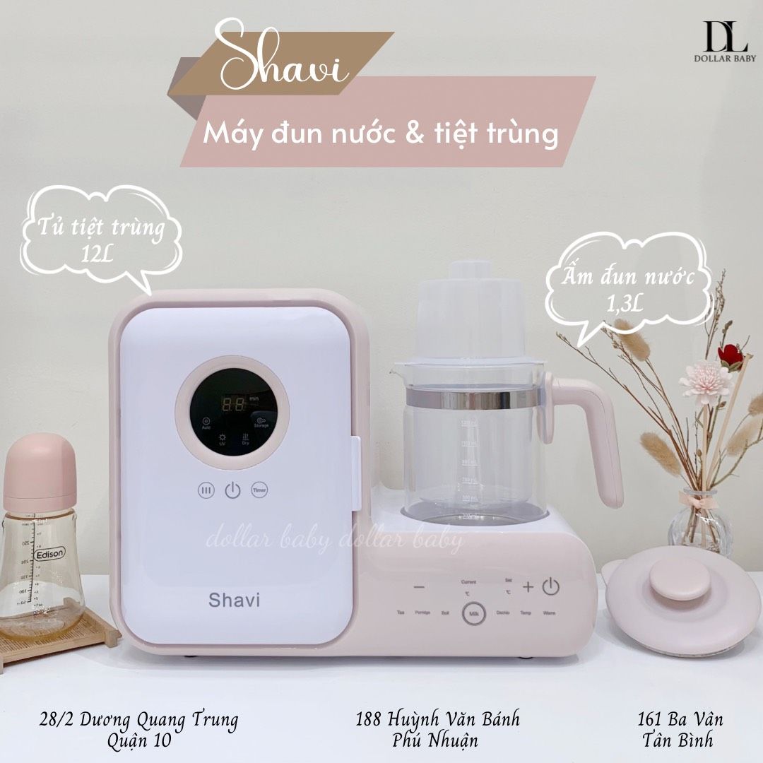  Máy Đun Nước Pha Sữa Đa Năng Và Tiệt Trùng UV SHAVI 
