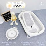  Chậu Tắm Gấp Gọn Kèm Ghế Báo Nhiệt Cao Cấp Holla HL - 03239 