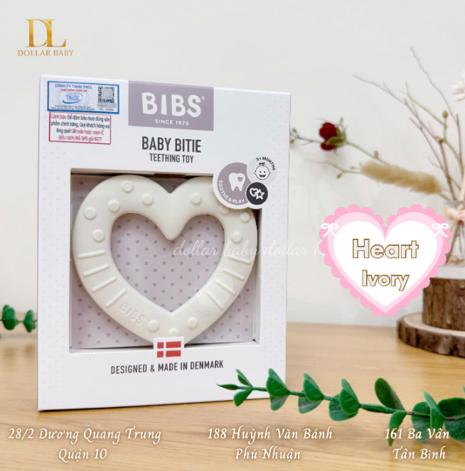  Gặm Nướu Hình Trái Tim BIBS Baby Bitie Hear 