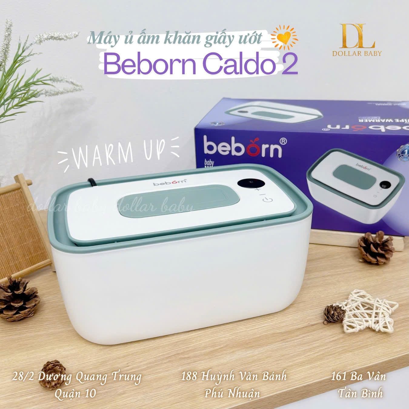  Máy ủ ấm khăn giấy ướt Beborn - Caldo 2 