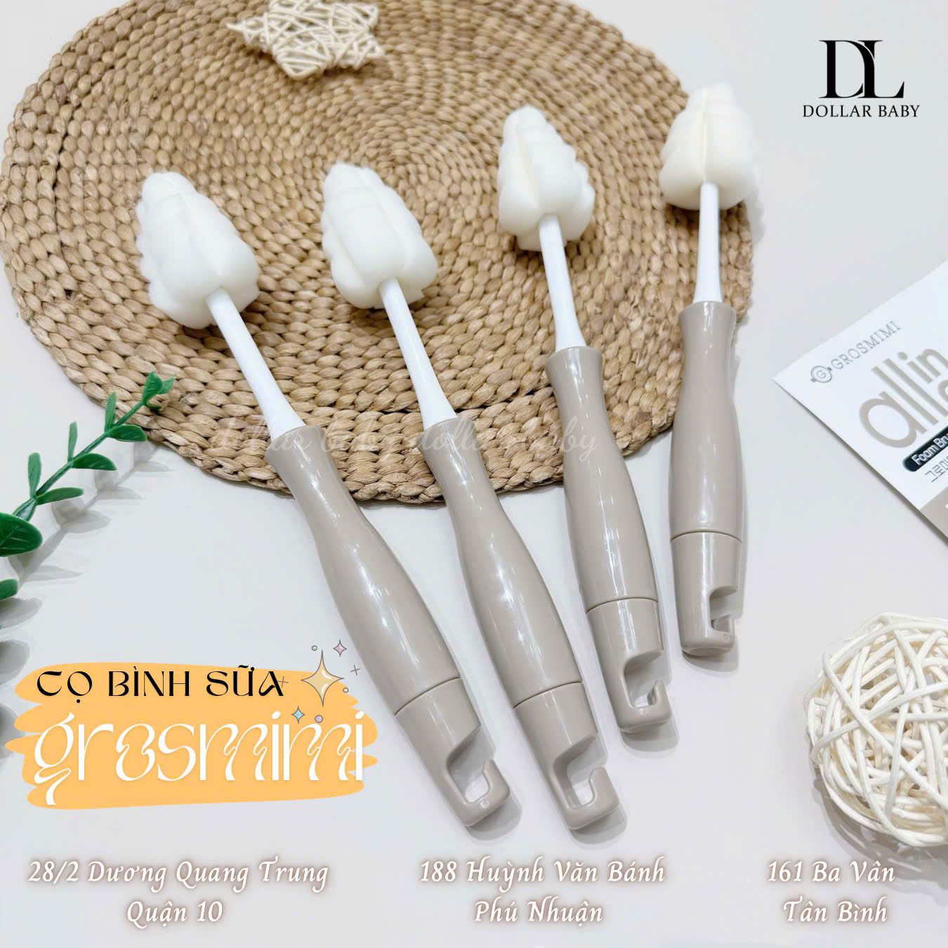  Set Cọ Mút Grosmimi 