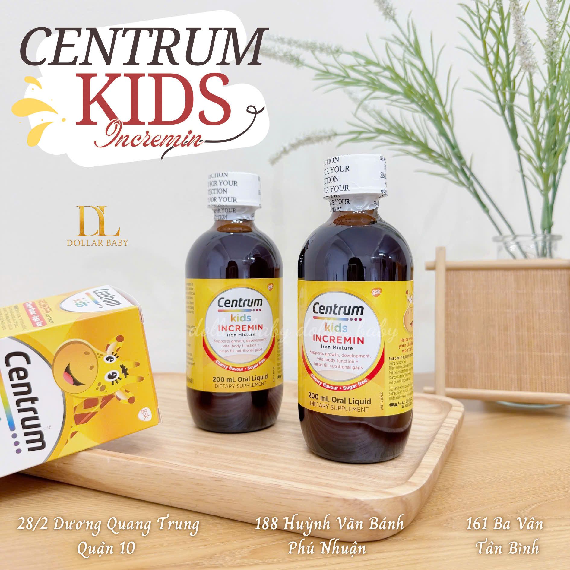  Centrum Kids Incremin – Vitamin Dành Cho Bé Biếng Ăn từ 6 tháng 